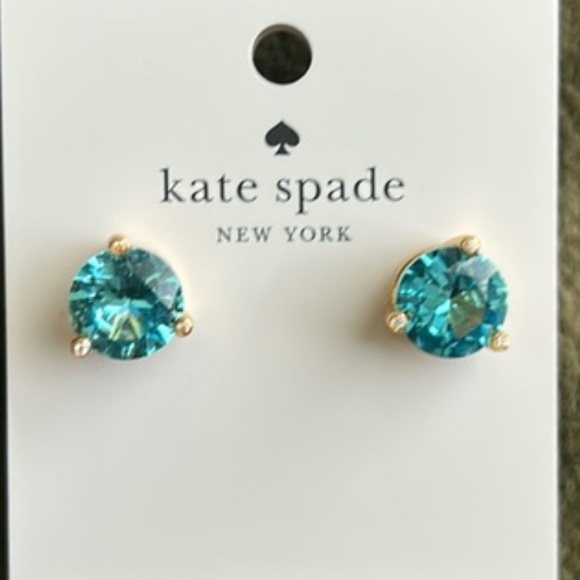 Kate Spade Rise and Shine Blue Stud Earrings - Picture 5 of 5